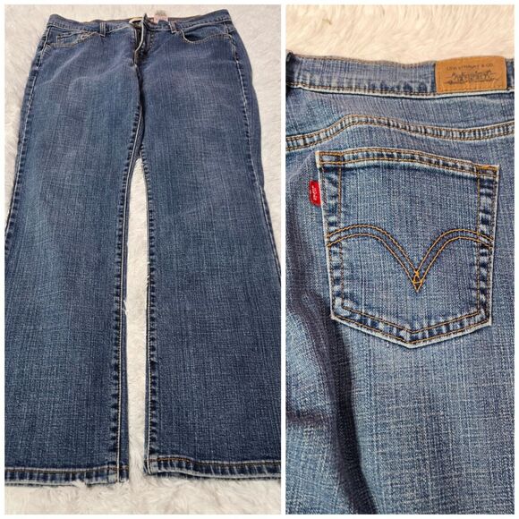 Levis 505 Straight Medium Wash Jeans Size 10 30x29 - Picture 1 of 12